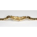 eleganta bratara statement. gold plated. Franta anii' 90